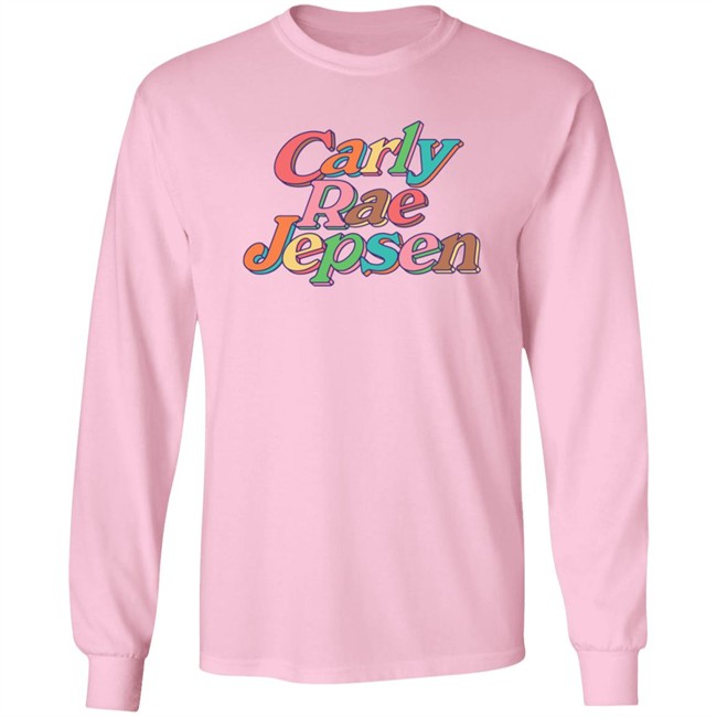 Carly Rae Jepsen Merch Rainbow Crj Tee Pink Carly Rae Jepsen Merch Rainbow Crj Tee Pink