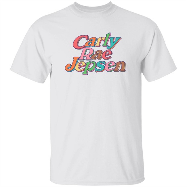 Carly Rae Jepsen Merch Rainbow Crj Tee Pink Carly Rae Jepsen Merch Rainbow Crj Tee Pink