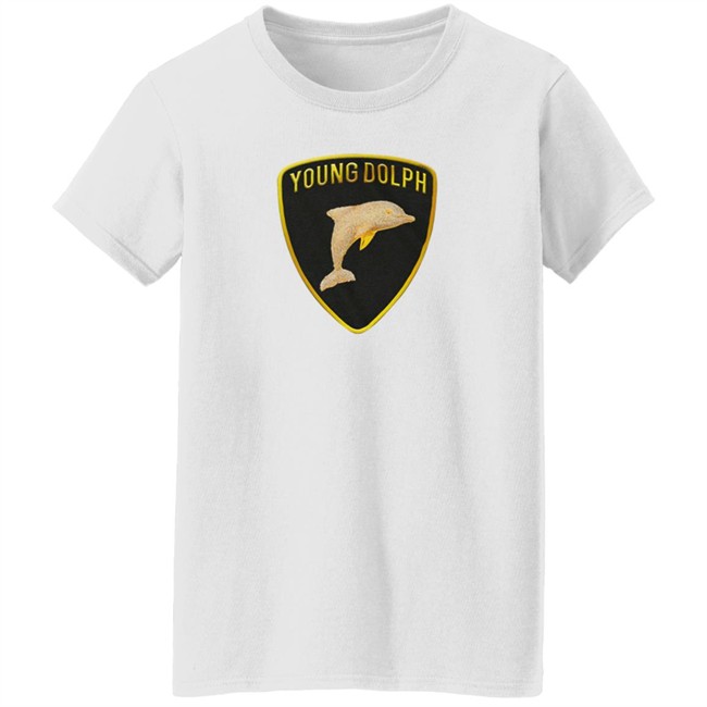 Young Dolph Merch Rich Slave Dolph Emblem Blue White Tee Shirt Young Dolph Merch Rich Slave Dolph Emblem Blue White Tee Shirt