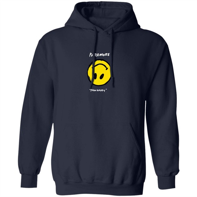 Paramore Merch Paramore Fake Happy Black T Shirt Paramore Merch Paramore Fake Happy Black T Shirt