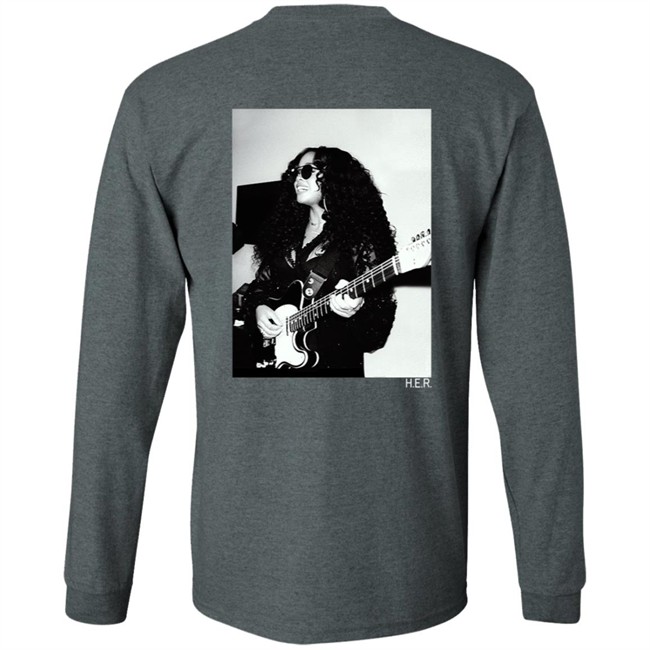 H.E.R. Merch Girls With Guitars Black Hoodie H.E.R. Merch Girls With Guitars Black Hoodie