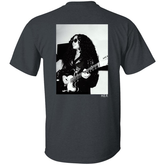 H.E.R. Merch Girls With Guitars Black Hoodie H.E.R. Merch Girls With Guitars Black Hoodie