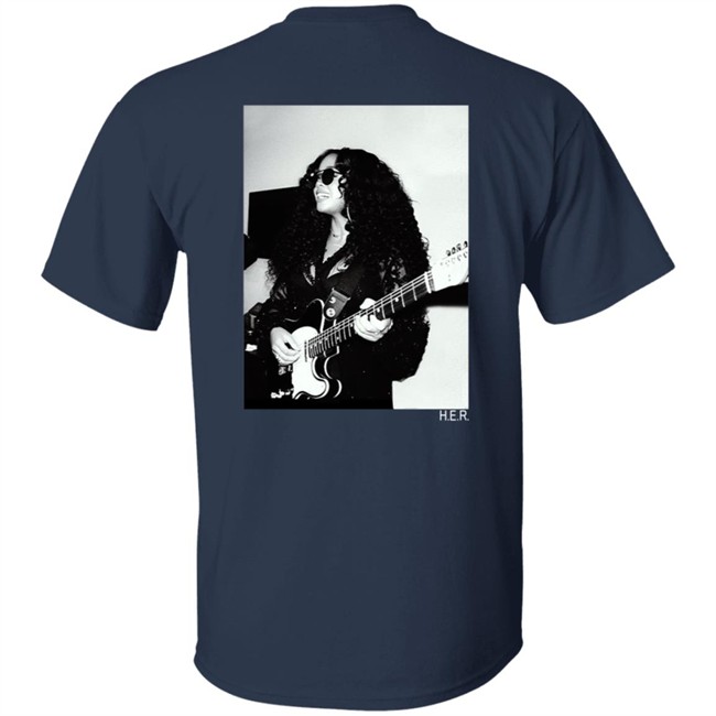 H.E.R. Merch Girls With Guitars Black Hoodie H.E.R. Merch Girls With Guitars Black Hoodie