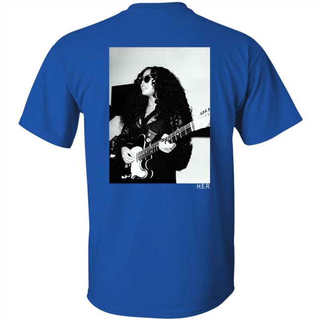 H.E.R. Merch Girls With Guitars Black Hoodie H.E.R. Merch Girls With Guitars Black Hoodie