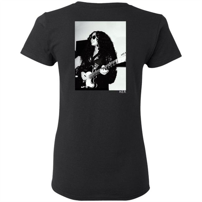 H.E.R. Merch Girls With Guitars Black Hoodie H.E.R. Merch Girls With Guitars Black Hoodie