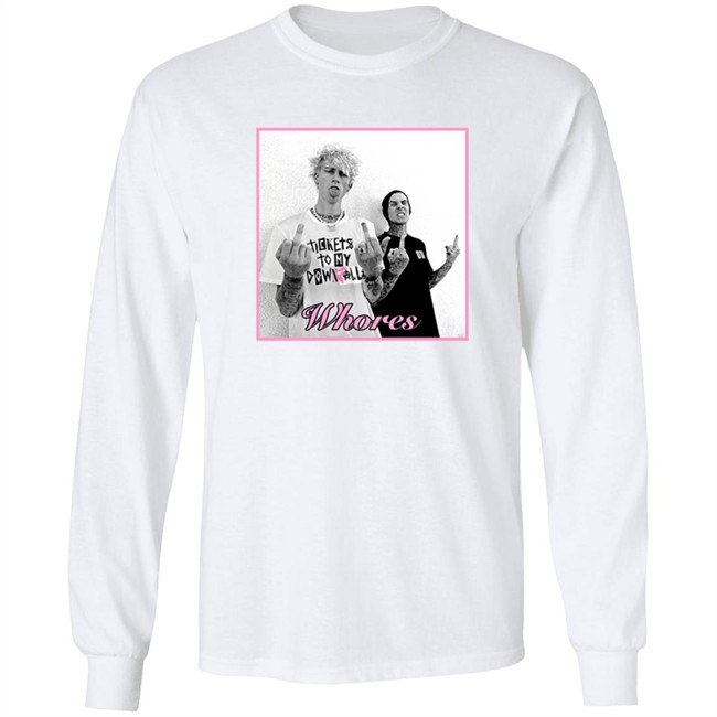 Mgk Merch Famous X Whores Tee Shirt Mgk Merch Famous X Whores Tee Shirt