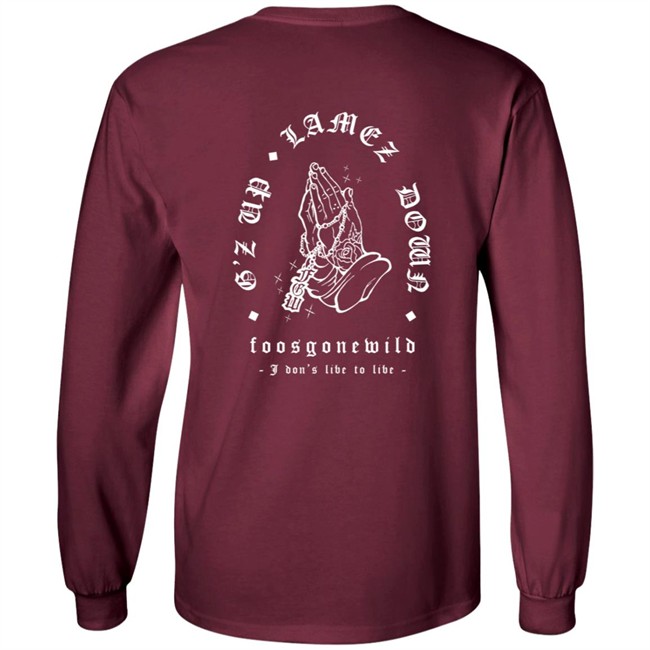 Thehyv Shop Foos Gone Wild Merch G'z Up Lamez Down Hoodie Thehyv Shop Foos Gone Wild Merch G'z Up Lamez Down Hoodie