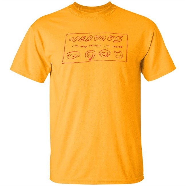 I’m Very Nervous I’m Scared T Shirt I’m Very Nervous I’m Scared T Shirt