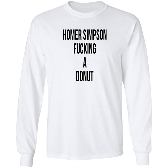 Homer Simpson Fucking A Donut Shirt Homer Simpson Fucking A Donut Shirt