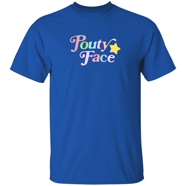 Addison Rae Youth Pouty Face Blue Sweatshirt Addison Rae Youth Pouty Face Blue Sweatshirt