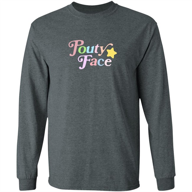 Addison Rae Youth Pouty Face Blue Sweatshirt Addison Rae Youth Pouty Face Blue Sweatshirt