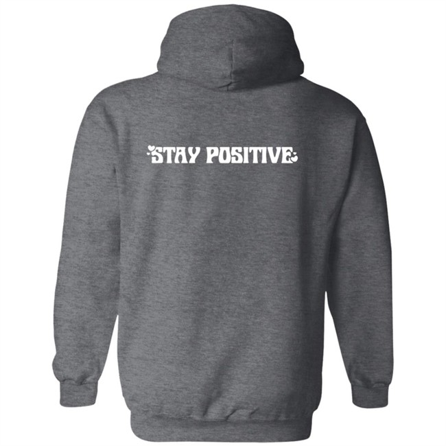 Nicole Laeno Pink Stay Positive Hoodie Nicole Laeno Pink Stay Positive Hoodie