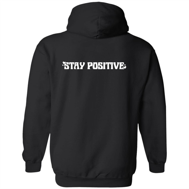 Nicole Laeno Pink Stay Positive Hoodie Nicole Laeno Pink Stay Positive Hoodie