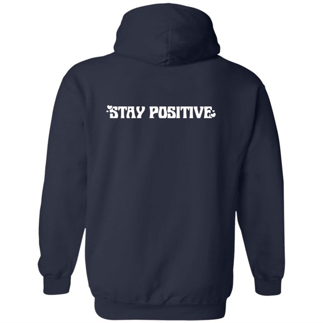 Nicole Laeno Pink Stay Positive Hoodie Nicole Laeno Pink Stay Positive Hoodie
