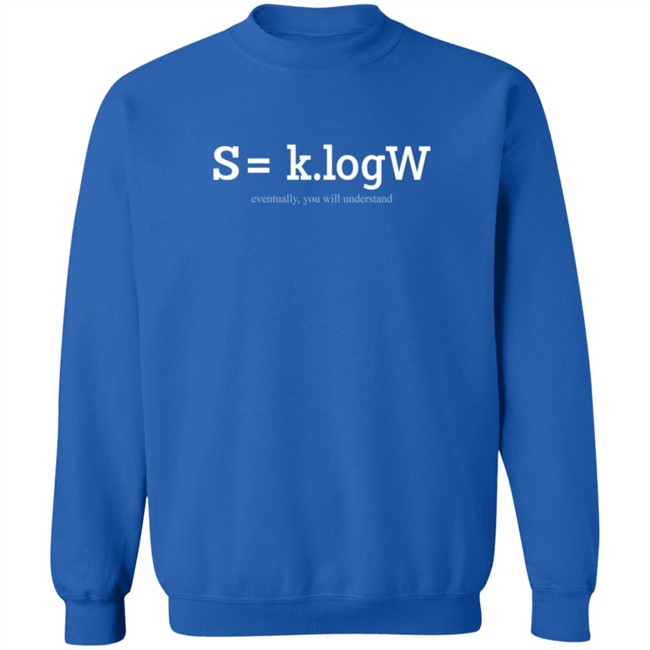 Official S=Klogw The Inscription On Boltzmann’S Tomb Entropic Shirt Official S=Klogw The Inscription On Boltzmann’S Tomb Entropic Shirt