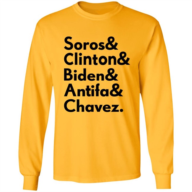 Soros Clinton Biden Antifa Chavez T Shirt Soros Clinton Biden Antifa Chavez T Shirt