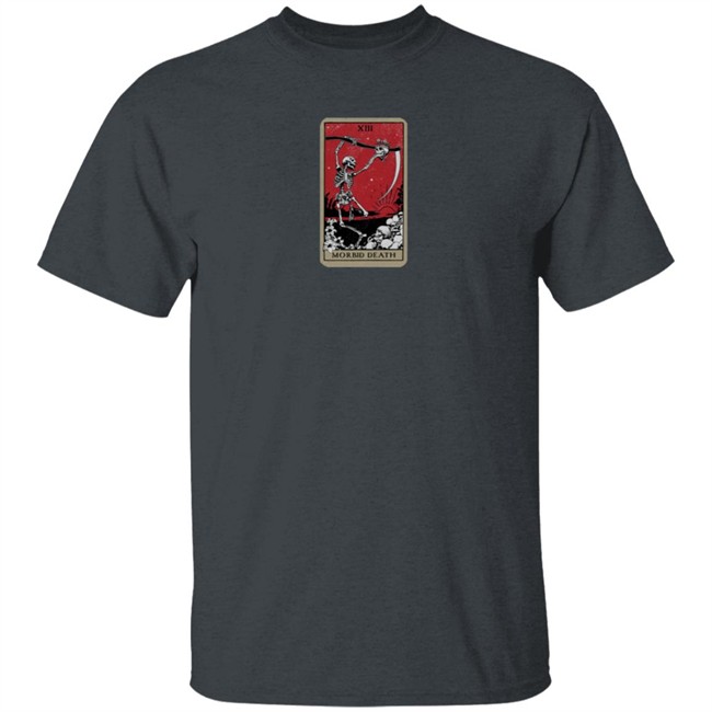Morbid Podcast Merch Tarot Card Of Death Tee Shirt Morbid Podcast Merch Tarot Card Of Death Tee Shirt