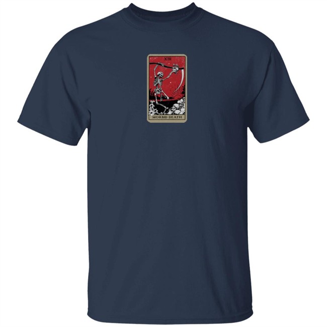 Morbid Podcast Merch Tarot Card Of Death Tee Shirt Morbid Podcast Merch Tarot Card Of Death Tee Shirt