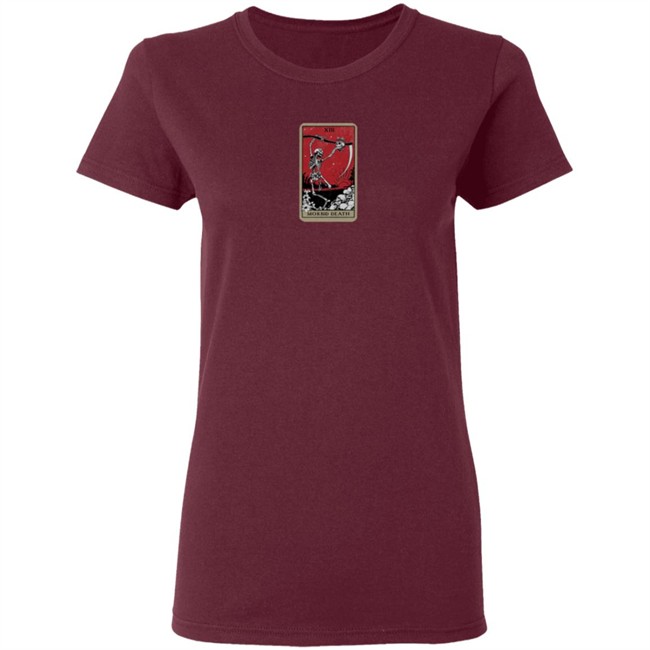 Morbid Podcast Merch Tarot Card Of Death Tee Shirt Morbid Podcast Merch Tarot Card Of Death Tee Shirt