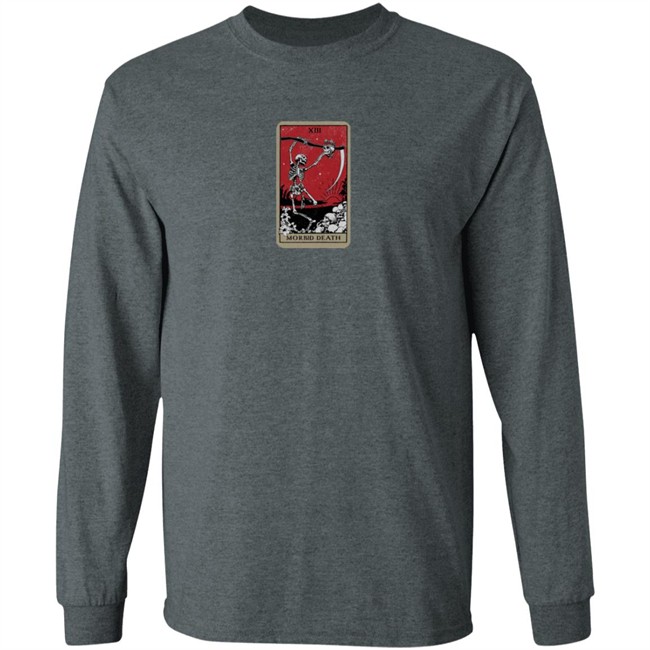 Morbid Podcast Merch Tarot Card Of Death Tee Shirt Morbid Podcast Merch Tarot Card Of Death Tee Shirt