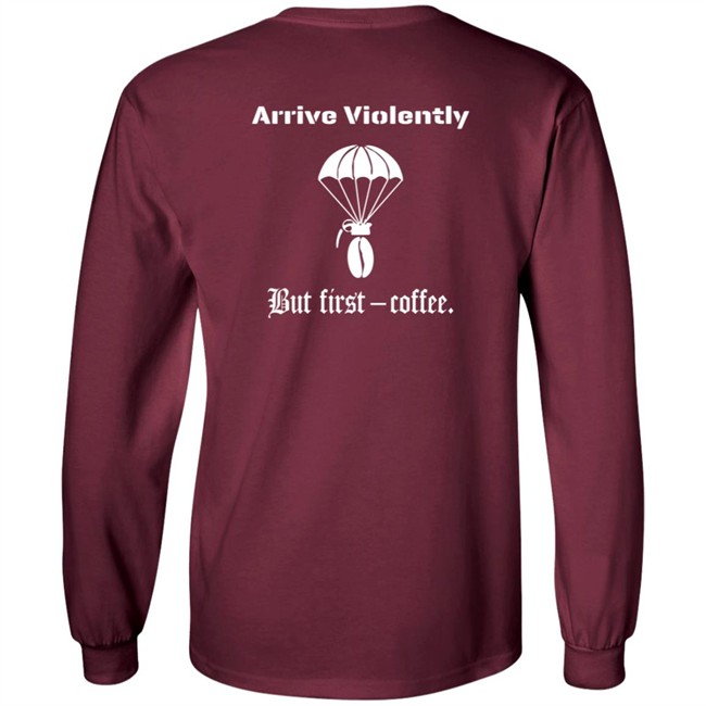 Airborne Coffee Bean Grenade Shirt Airborne Coffee Bean Grenade Shirt