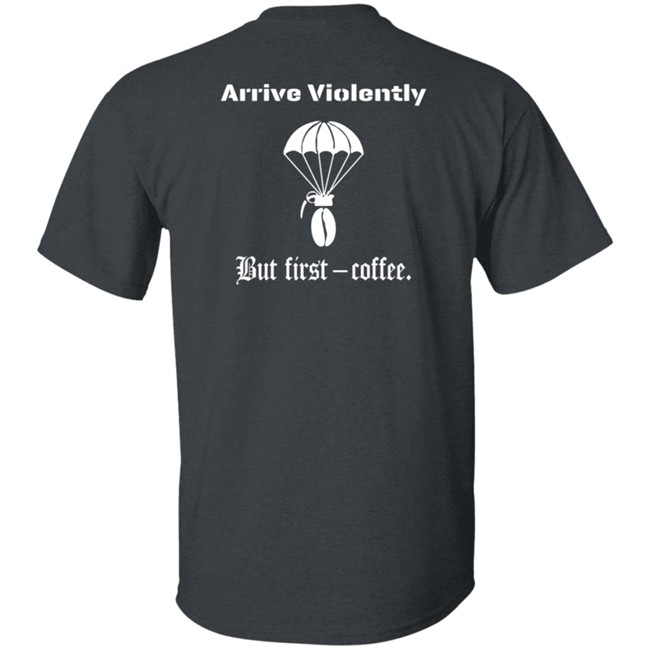 Airborne Coffee Bean Grenade Shirt Airborne Coffee Bean Grenade Shirt