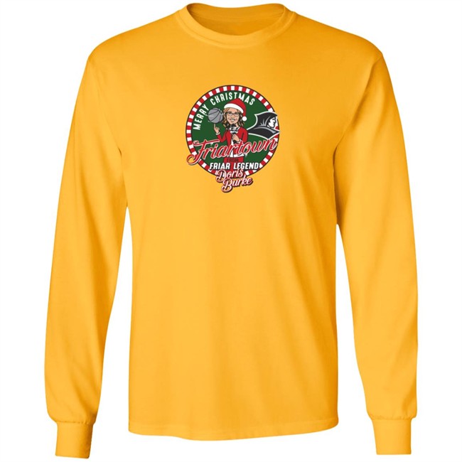 Providence Friars Merry Christmas From Doris Burke Tee Shirt Providence Friars Merry Christmas From Doris Burke Tee Shirt