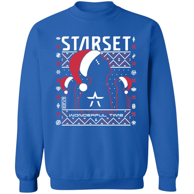 Limited Edition Starset Merch Wonderful Time Holiday Sweatshirt Limited Edition Starset Merch Wonderful Time Holiday Sweatshirt