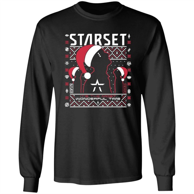Limited Edition Starset Merch Wonderful Time Holiday Sweatshirt Limited Edition Starset Merch Wonderful Time Holiday Sweatshirt