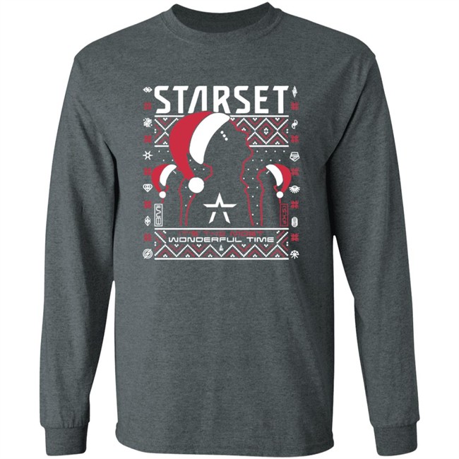 Limited Edition Starset Merch Wonderful Time Holiday Sweatshirt Limited Edition Starset Merch Wonderful Time Holiday Sweatshirt