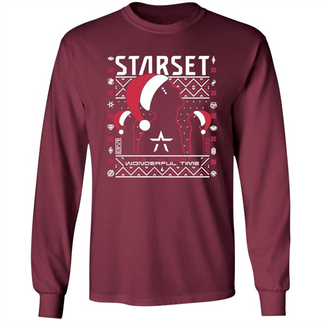 Limited Edition Starset Merch Wonderful Time Holiday Sweatshirt Limited Edition Starset Merch Wonderful Time Holiday Sweatshirt