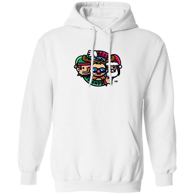 AEW Merch Best Friends & Orange Cassidy Best Friends Christmas Cartoon Shirt AEW Merch Best Friends & Orange Cassidy Best Friends Christmas Cartoon Shirt