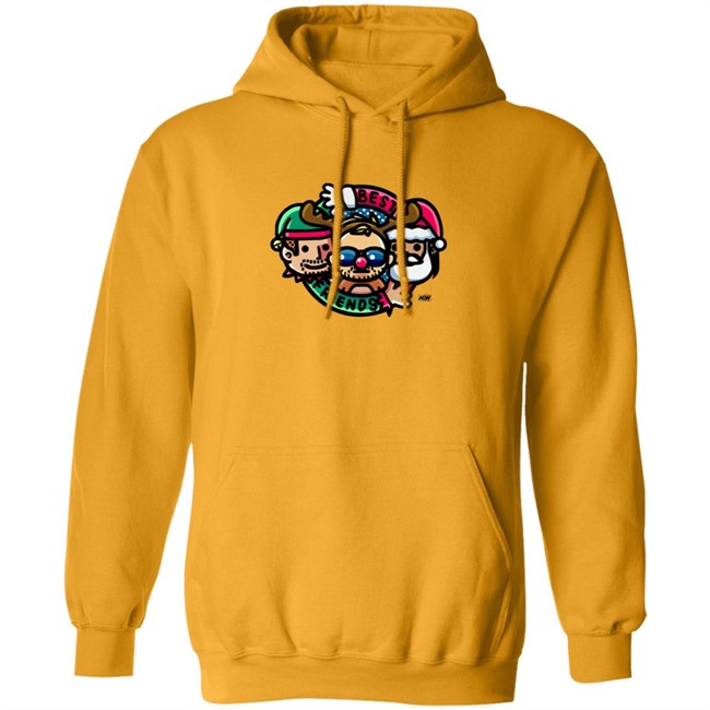 AEW Merch Best Friends & Orange Cassidy Best Friends Christmas Cartoon Shirt AEW Merch Best Friends & Orange Cassidy Best Friends Christmas Cartoon Shirt