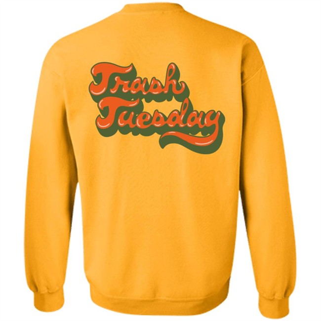 Trash Tuesday Merch Slug Crewneck Sweatshirt Trash Tuesday Merch Slug Crewneck Sweatshirt