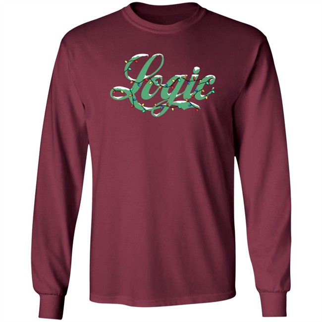 Logic Merch Holiday Logic Script Pullover Hoodie Logic Merch Holiday Logic Script Pullover Hoodie