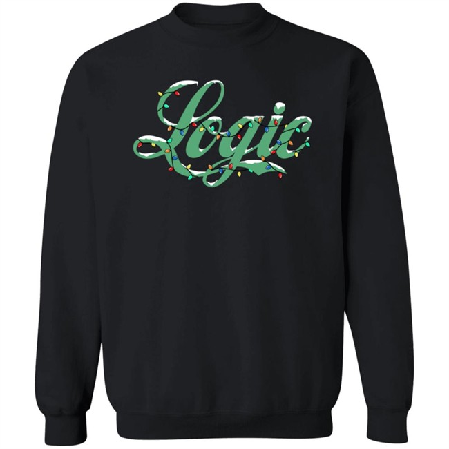 Logic Merch Holiday Logic Script Pullover Hoodie Logic Merch Holiday Logic Script Pullover Hoodie