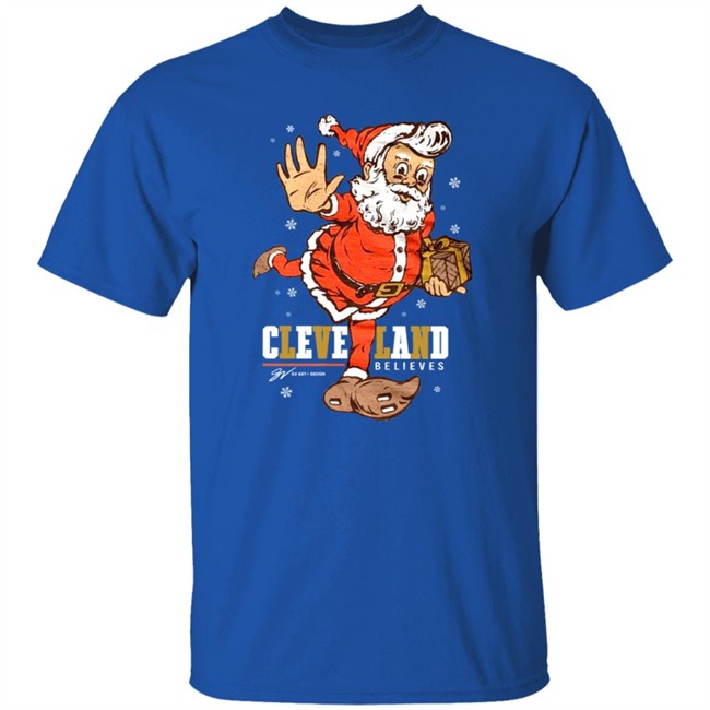 Believe - Cleveland Football Christmas Sweatshirt Believe - Cleveland Football Christmas Sweatshirt