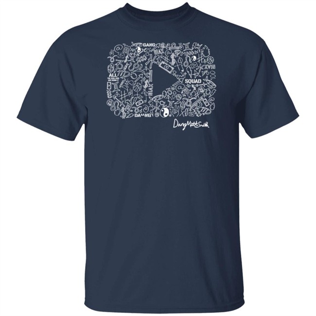 Dang Matt Smith Merch Kids Play Button Black Shirt Dang Matt Smith Merch Kids Play Button Black Shirt