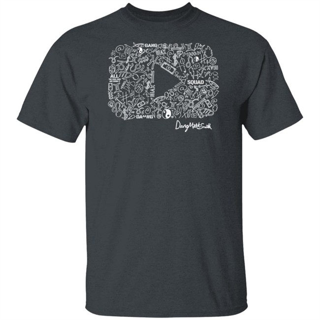 Dang Matt Smith Merch Kids Play Button Black Shirt Dang Matt Smith Merch Kids Play Button Black Shirt