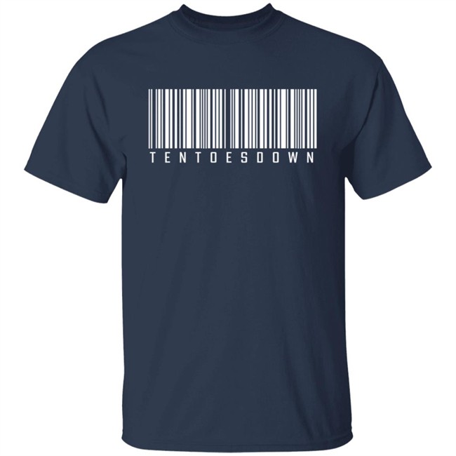 Ten Toes Down Merch Ten Toes Down Barcode T Shirt Ten Toes Down Merch Ten Toes Down Barcode T Shirt