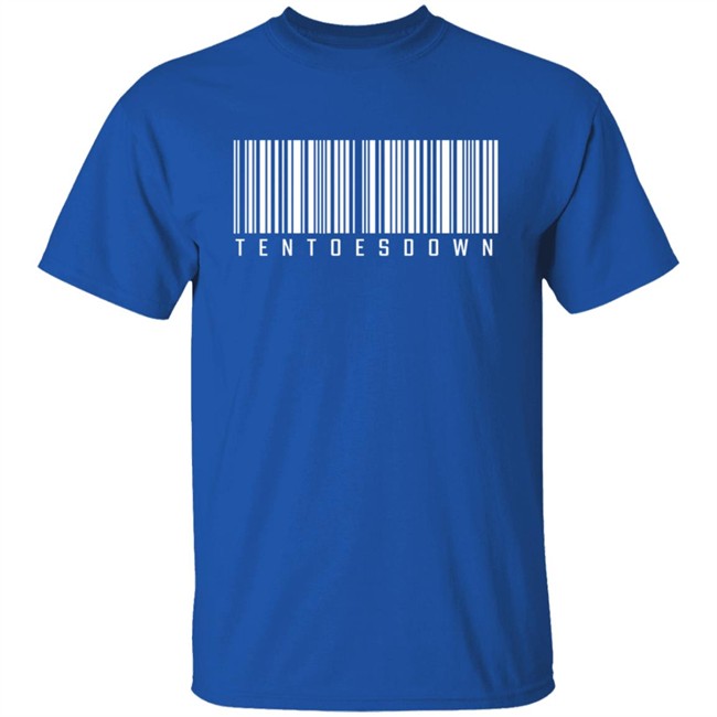Ten Toes Down Merch Ten Toes Down Barcode T Shirt Ten Toes Down Merch Ten Toes Down Barcode T Shirt