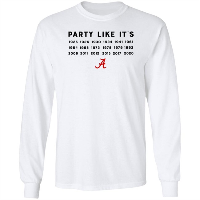 Alabama Crimson Tide Party Like It's T Shirt BDS music manager Alabama Crimson Tide Party Like It's T Shirt BDS music manager