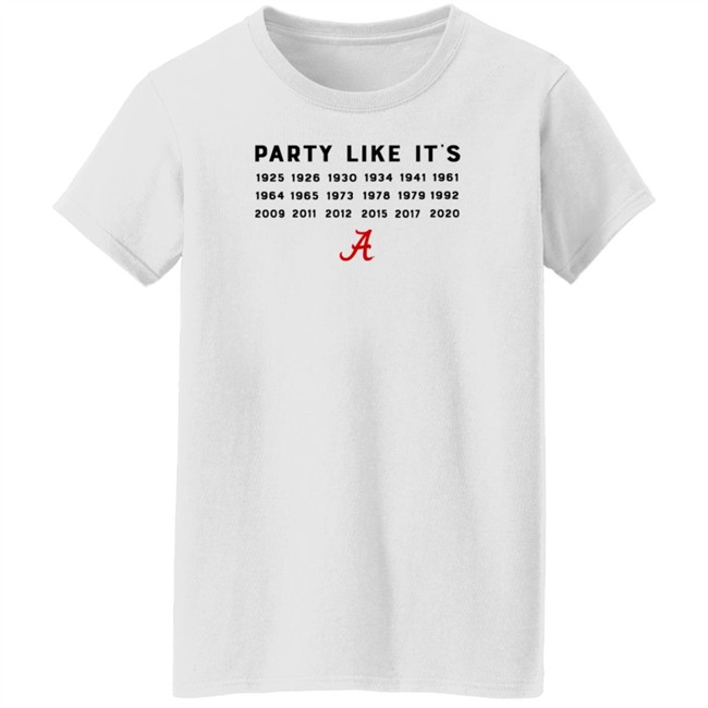 Alabama Crimson Tide Party Like It's T Shirt BDS music manager Alabama Crimson Tide Party Like It's T Shirt BDS music manager