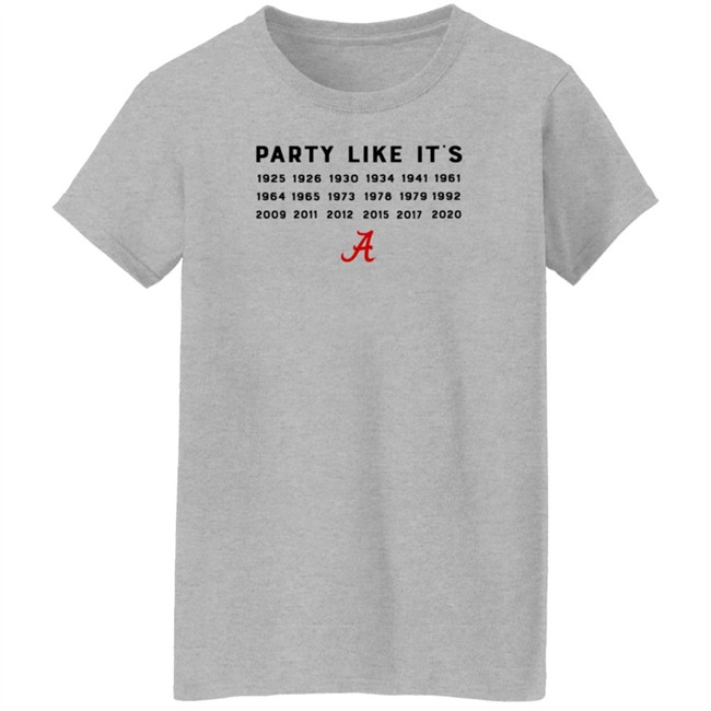Alabama Crimson Tide Party Like It's T Shirt BDS music manager Alabama Crimson Tide Party Like It's T Shirt BDS music manager