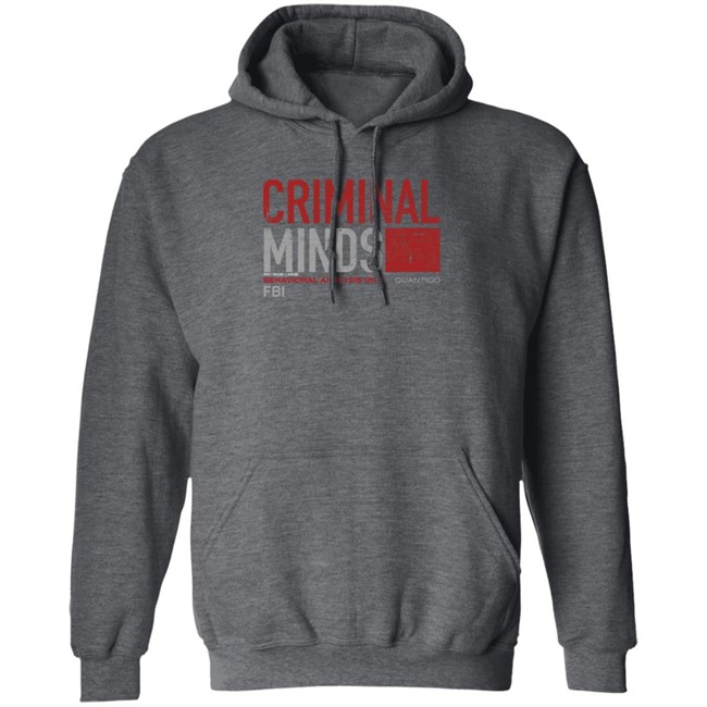 Cbs Store Merch Criminal Minds Distressed BAU Quantico Hoodie Cbs Store Merch Criminal Minds Distressed BAU Quantico Hoodie