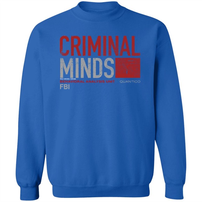 Cbs Store Merch Criminal Minds Distressed BAU Quantico Hoodie Cbs Store Merch Criminal Minds Distressed BAU Quantico Hoodie