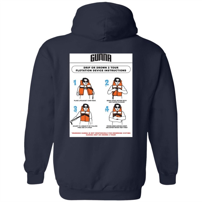 Limited Edition Gunna Merch Drip Warning Tee Shirt Limited Edition Gunna Merch Drip Warning Tee Shirt