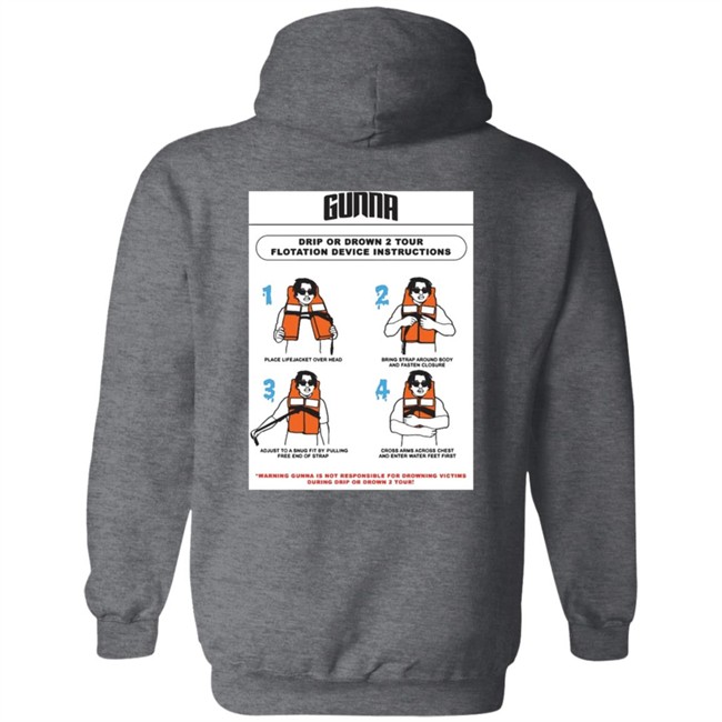 Limited Edition Gunna Merch Drip Warning Tee Shirt Limited Edition Gunna Merch Drip Warning Tee Shirt