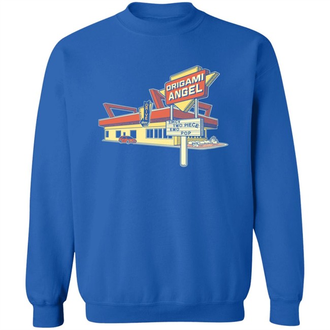 Origami Angel Merch Drive Thru Long Sleeve Tee Shirt Origami Angel Merch Drive Thru Long Sleeve Tee Shirt