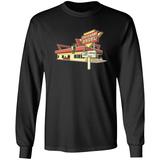 Origami Angel Merch Drive Thru Long Sleeve Tee Shirt Origami Angel Merch Drive Thru Long Sleeve Tee Shirt